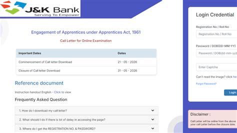 J&K Bank Apprentice Admit Card 2026 Out, Steps to Download Hall Ticket PDF