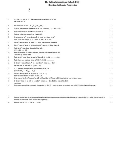 Image result for Arithmetic Progression Practice Problems