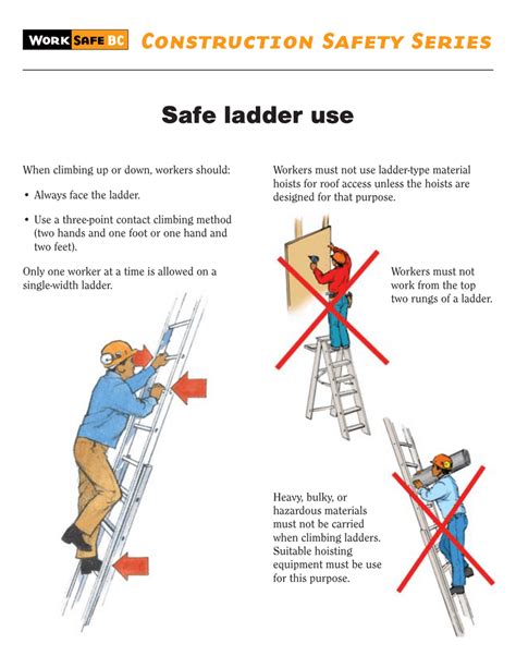 Safe Ladder Use 的图像结果