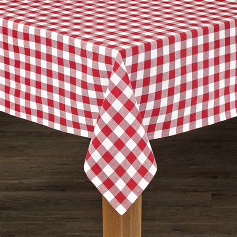 Conventry Red Buffalo Check 100% Cotton Tablecloth 70" Round - Walmart.com