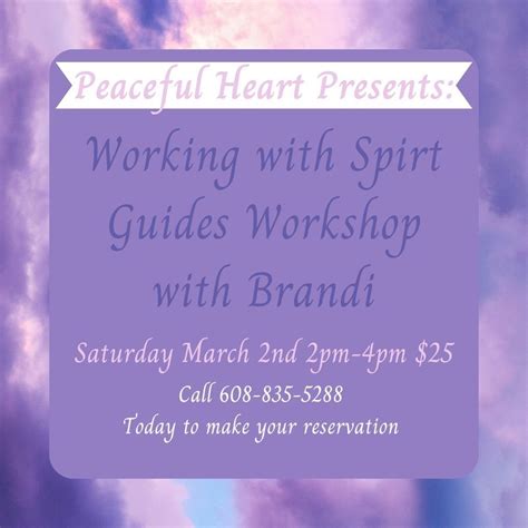 Working with Spirt Guides Workshop with Brandi, 123 S Main St, Oregon ...