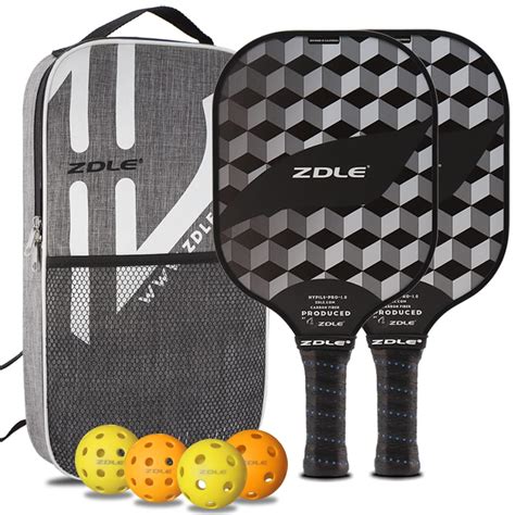 Buy Zdle Pickleball Paddles Set of 2 Pickleball Rackets Graphite ...