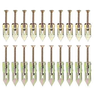 Self-Drilling Anchors with Screws Set Drywall Anchor Expansion Dowels ...