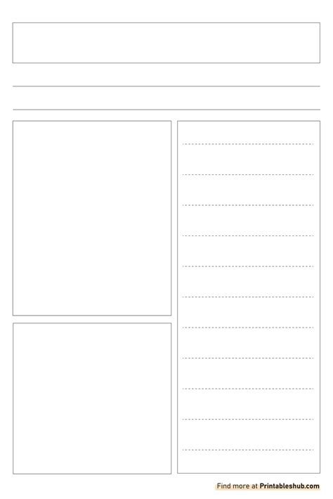 Free Printable Blank Newspaper Templates [PDF Included] - Printables Hub
