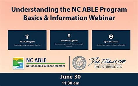 Understanding NC ABLE - Savings Accounts for People with Disabilities ...