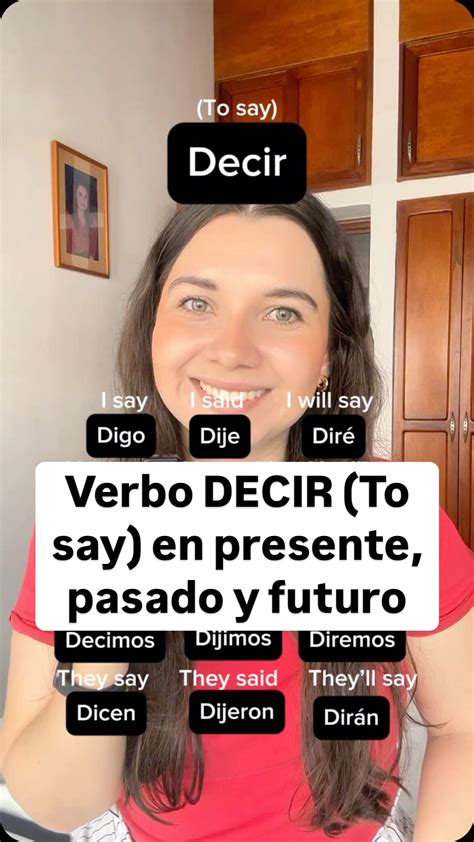 Jessica | Spanish lessons and courses | Spanish verb: DECIR ⭐️ . . # ...