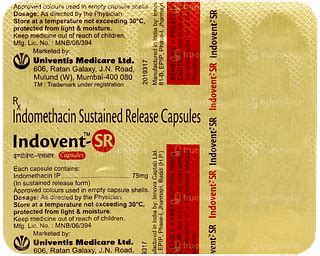 Indovent Sr Capsule 10 - Uses, Side Effects, Dosage, Price | Truemeds