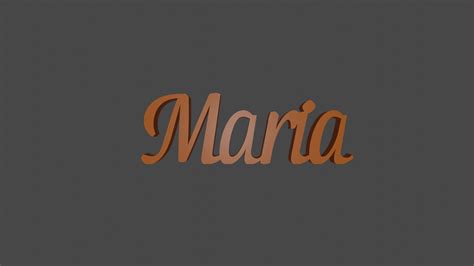 Maria Name In Cursive