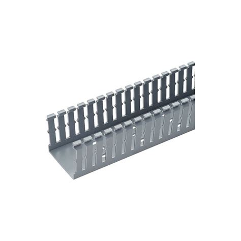 Panduit 1" X 1" WIRING DUCT TYPE F, SLOTTED SIDEWALL LT GREY, 6FT ...