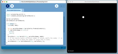 Processing Plot Real-Time Serial Readings 的图像结果