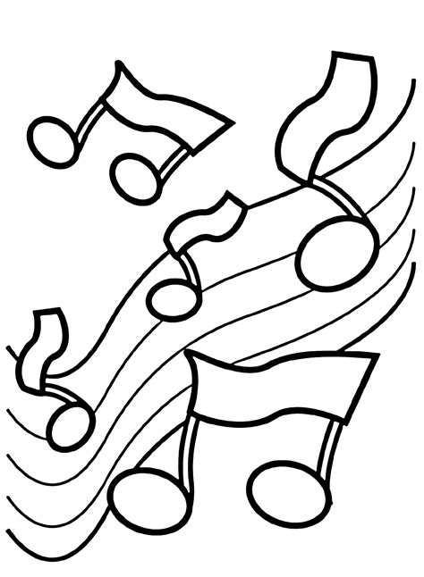 Music Notes Coloring Pages 的图像结果