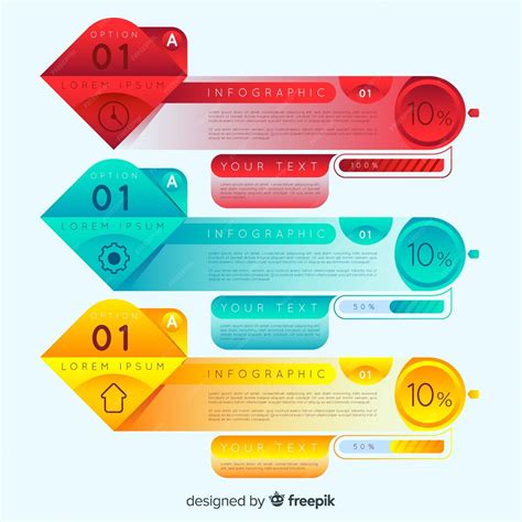 Infografik-Schritte | Kostenlose Vektor