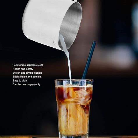 Buy Mini Frothing Cup, Coffee Pitcher Milk Frother Cup Easy To Clean ...