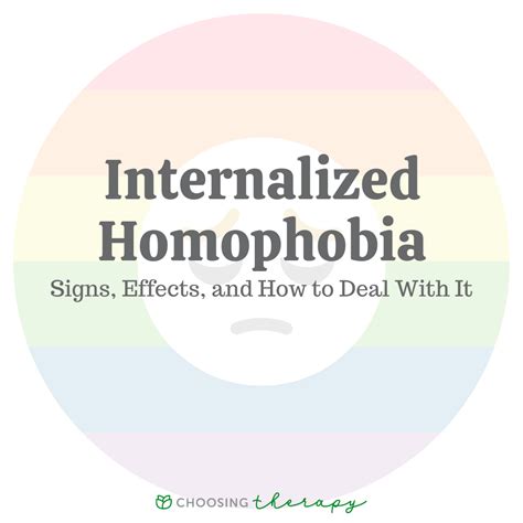 How to Deal With Internalized Homophobia