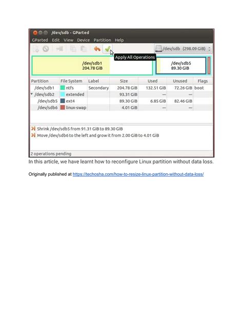 Image result for Resize Partition Root Linux