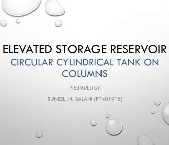 Design of Circular tank Resting on Columns | CEPT - Portfolio