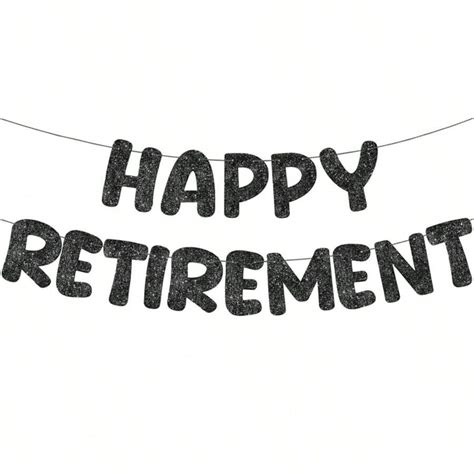 Banner de Aposentadoria Feliz, Placa de Aposentadoria com Brilho ...