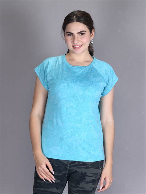 Shop Blue Women's Activewear T-Shirts – LYRA