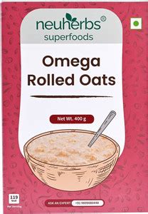 Neuherbs Omega Rolled Oats for weight loss| Rich in Protein & Fiber ...