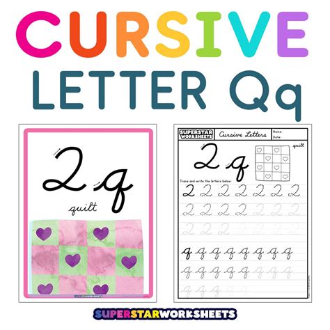 Image result for Cursive Q Practice Sheets