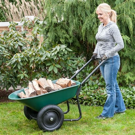 Dual Wheel Steel Wheelbarrow | 7petals.in