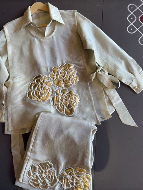 Shop our Latest a very stunning ivory gold 3 pc co-ord set – Aisha ...