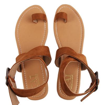Womens Sandals: Buy Brown Toe Loop Sandals for Women Online | Cai Store ...