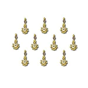 Comet Busters Handcrafted Golden Bindis (BV1907) : Amazon.in: Beauty