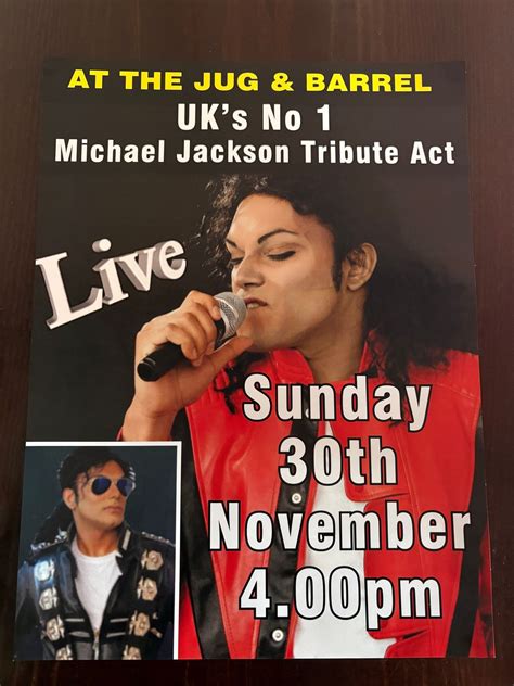 King of Pop Michael Jackson , Jug and Barrel, Farsley, 30 November 2025 ...
