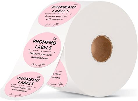 Phomemo 2 Pink Circle Thermal Sticker Labels, Round India | Ubuy