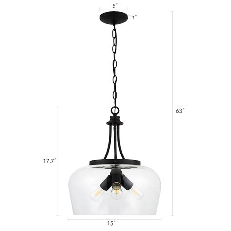 CO-Z 3 -Light Black Modern/contemporary Clear glass Dome Medium Hanging ...