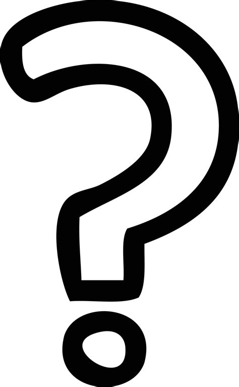 line drawing cartoon question mark 10376309 Vector Art at Vecteezy