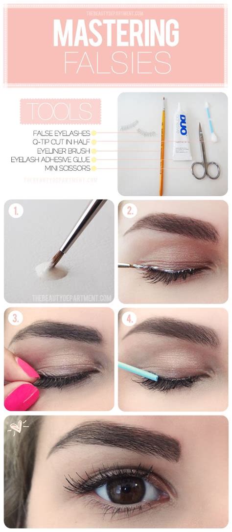 How to Apply False Eyelashes 的图像结果