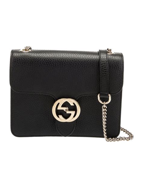 Gucci Small Dollar Interlocking G Crossbody Bag - Black Crossbody Bags ...