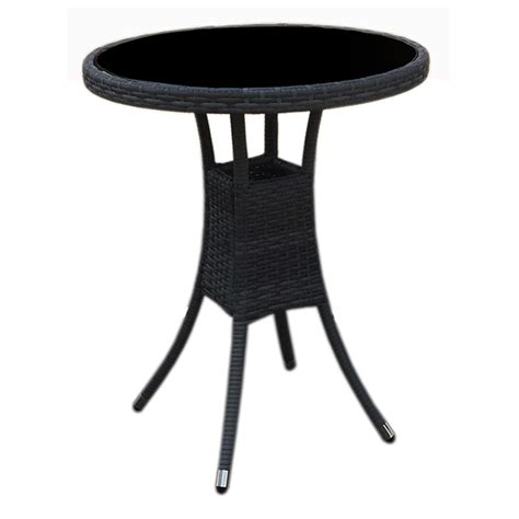 Baštenski sto od ratana Dino Crni 41302 | Volim svoj dom
