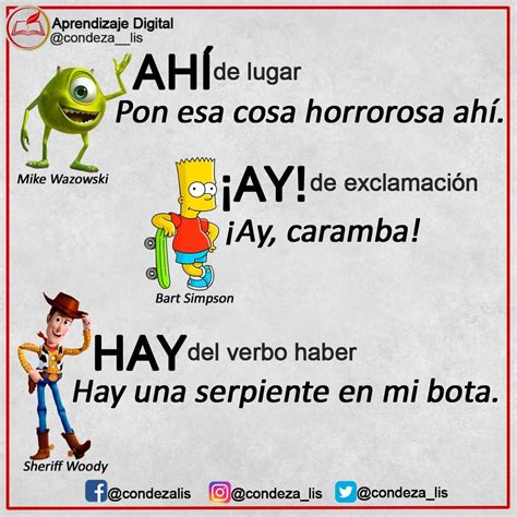 Ahí, ay, hay | Lecciones de lectura, Palabras de ortografía, Tecnicas ...