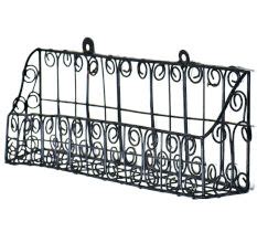 Wrought Iron Towel Rack Bathroom Rack Basket
