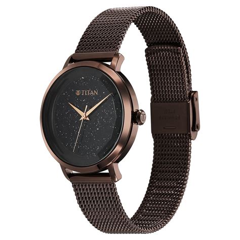 Buy Online Titan Workwear Quartz Analog Black Dial Stainless Steel ...