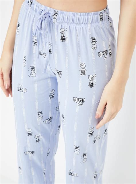 Buy Women Charlie Brown Print Pyjamas Online at just Rs. 499.0 ...