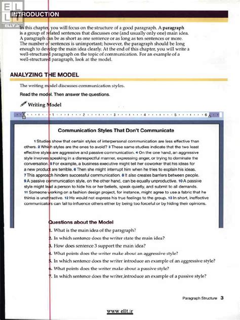 Image result for Paragraph Writing Examples PDF