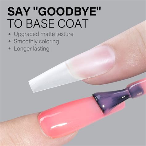 Buy AILLSA Nail Tips and Glue Gel Kit - Coffin Matte Soft Gel Nail Tips ...