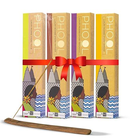 PHOOL LUXURY INCENSE Natural Incense Sticks (Bundle Pack Of 4) I ...