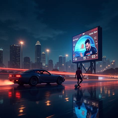 inter miami vs a nighttime sky background of downtown atlanta with ...