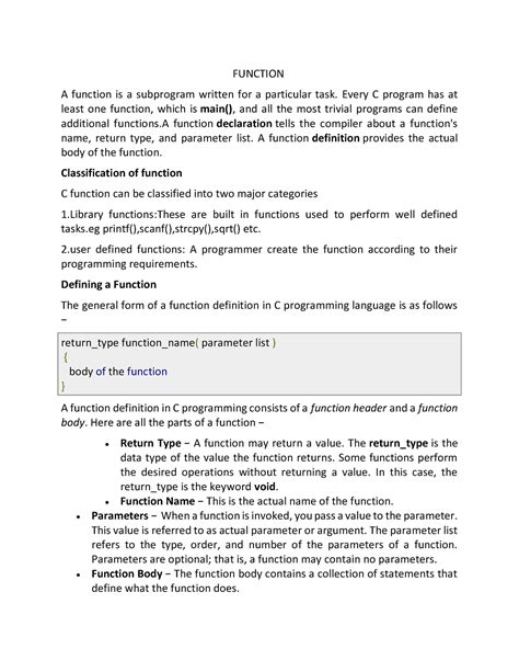 Program Using Single Function in C 的图像结果