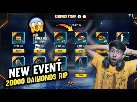 Surprise Store event in Free Fire: Get characters, emotes, skins and ...