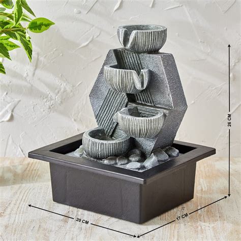 Buy Corsica Alpine Polyresin Diya Water Fountain - 20x17x26cm from ...