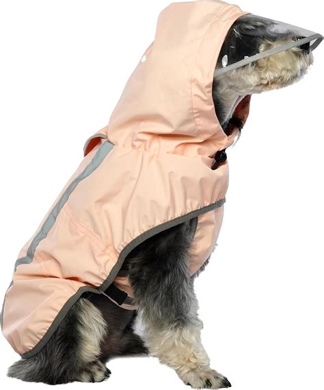 Amazon.com: Lelepet Dog Rain Coat Medium Dog Raincoat with Hood Dog ...