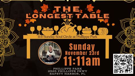 11:11 The Longest Table Meditation and Potluck, Phillippe Pkwy, Safety ...