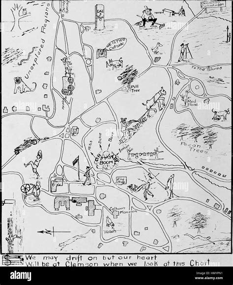 Clemson university map Black and White Stock Photos & Images - Alamy