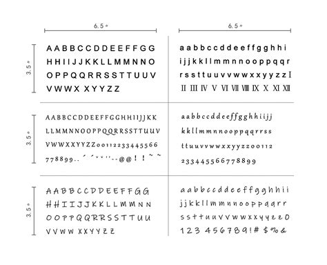 6 Sheets Temporary Tattoo Small Sticker 26 Black Letters Waterproof ...